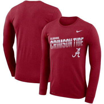 ナイキ NIKE アラバマ サイドライン レジェンド スリーブ パフォーマンス Tシャツ 【 LEGEND SLEEVE NIKE ALABAMA CRIMSON TIDE SIDELINE LONG PERFORMANCE TSHIRT 】 メンズファッション トップス Tシャツ カッ