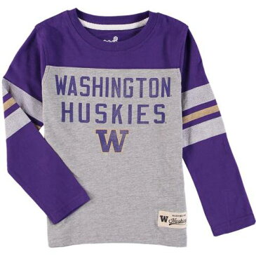 OUTERSTUFF ワシントン 男の子 女の子 子供用 レガシー Tシャツ 紫 パープル 【 LEGACY PURPLE OUTERSTUFF WASHINGTON HUSKIES PRESCHOOL LONGSLEEVE FOOTBALL TSHIRT 】 キッズ ベビー マタニティ トップス Tシャツ