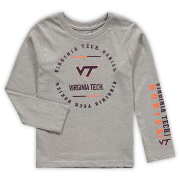 OUTERSTUFF バージニア テック 男の子 女の子 子供用 クラブ スリーブ Tシャツ 灰色 グレー グレイ 【 SLEEVE GRAY OUTERSTUFF VIRGINIA TECH HOKIES PRESCHOOL CLUB SHORT AND LONG TSHIRT COMBO PACK MAROON HEATHERED 】 キ