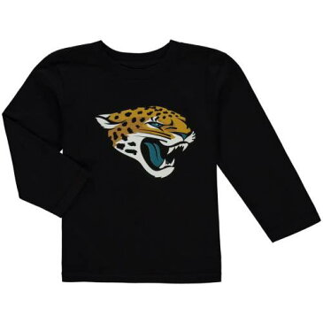 OUTERSTUFF ジャクソンビル ジャガース 男の子 女の子 子供用 チーム ロゴ スリーブ Tシャツ 黒 ブラック 【 TEAM SLEEVE BLACK OUTERSTUFF JACKSONVILLE JAGUARS PRESCHOOL LOGO LONG TSHIRT 】 キッズ ベビー マタ