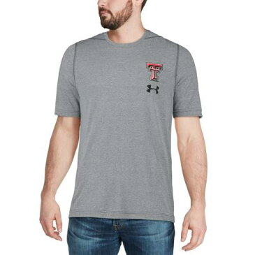 アンダーアーマー UNDER ARMOUR テキサス テック 赤 レッド レイダース ロゴ パフォーマンス Tシャツ 灰色 グレー グレイ 【 RED GRAY UNDER ARMOUR TEXAS TECH RAIDERS THREADBORNE LEFT CHEST LOGO PERFORMANCE TSHIRT