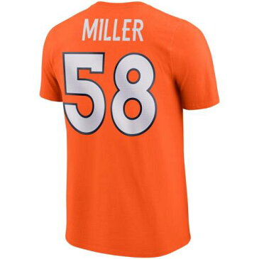 ナイキ NIKE デンバー ブロンコス パフォーマンス Tシャツ 橙 オレンジ 3.0 【 ORANGE NIKE VON MILLER PLAYER PRIDE PERFORMANCE TSHIRT 】 メンズファッション トップス Tシャツ カットソー