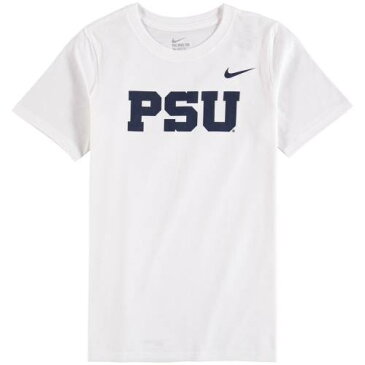 ナイキ NIKE スケートボード ライオンズ 子供用 ロゴ Tシャツ 白 ホワイト 【 STATE WHITE NIKE PENN NITTANY LIONS YOUTH ALTERNATE LOGO COTTON TSHIRT 】 キッズ ベビー マタニティ トップス Tシャツ