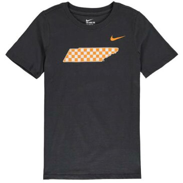 ナイキ NIKE テネシー 子供用 ロゴ Tシャツ キッズ ベビー マタニティ トップス ジュニア 【 Tennessee Volunteers Youth Alternate Logo Cotton T-shirt - Anthracite 】 Anthracite