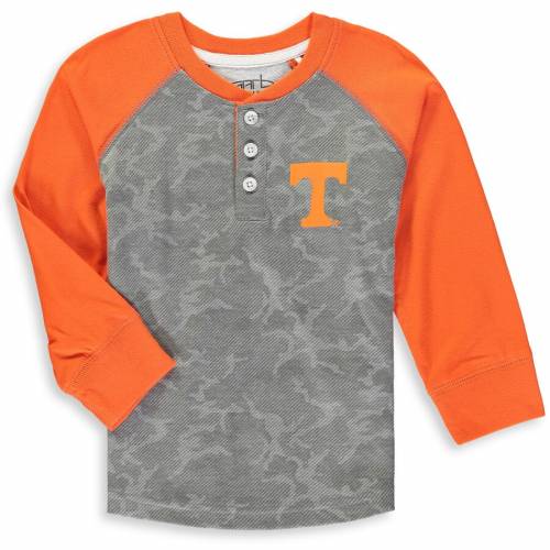 GARB テネシー 男の子 女の子 子供用 ヘンリー スリーブ Tシャツ 橙 オレンジ 【 SLEEVE ORANGE GARB TENNESSEE VOLUNTEERS PRESCHOOL OLAF HENLEY LONG TSHIRT CAMO 】 キッズ ベビー マタニティ トップス Tシャ