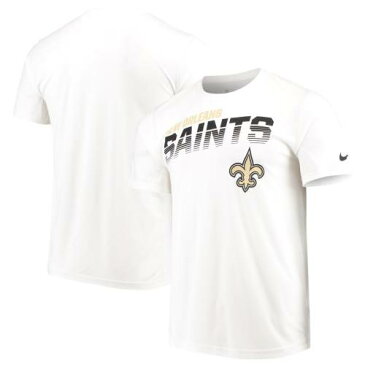 ナイキ NIKE セインツ サイドライン スクリメージ レジェンド パフォーマンス Tシャツ 白 ホワイト 【 LEGEND WHITE NIKE NEW ORLEANS SAINTS SIDELINE LINE OF SCRIMMAGE PERFORMANCE TSHIRT 】 メンズファッショ