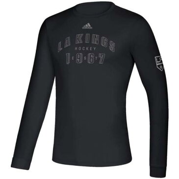 アディダス ADIDAS キングス スリーブ Tシャツ 黒 ブラック 【 KINGS SLEEVE BLACK ADIDAS LOS ANGELES CREATOR CLIMALITE LONG TSHIRT 】 メンズファッション トップス Tシャツ カットソー