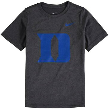 ナイキ NIKE デューク 青 ブルー 子供用 ロゴ レジェンド ドライフィット Tシャツ 黒 ブラック キッズ ベビー マタニティ トップス ジュニア 【 Duke Blue Devils Youth Logo Legend Dri-fit T-shirt - Blac