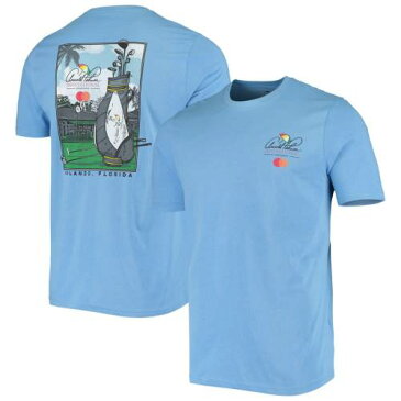 アヘッド AHEAD ゴルフ バッグ グラフィック Tシャツ 青色 ブルー 【 GOLF AHEAD ARNOLD PALMER INVITATIONAL BAG GRAPHIC TSHIRT BLUE 】 メンズファッション トップス Tシャツ カットソー