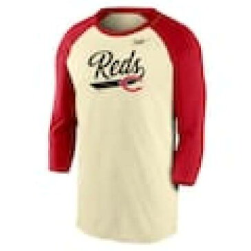 ナイキ NIKE シンシナティ レッズ クーパーズタウン コレクション スクリプト スリーブ ラグラン Tシャツ クリーム 赤 レッド – 【 SLEEVE RED NIKE COOPERSTOWN COLLECTION SCRIPT TRIBLEND 3 4 RAGLAN TSHIRT C