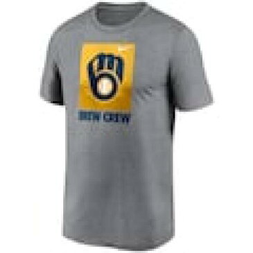 ナイキ NIKE ミルウォーキー ブルワーズ ロゴ レジェンド Tシャツ 灰色 グレー グレイ – 【 LEGEND GRAY NIKE LOCAL LOGO TSHIRT HEATHERED SHIRT 】 メンズファッション トップス Tシャツ カットソー