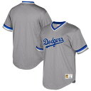 ミッチェル＆ネス MITCHELL & NESS ドジャース クーパーズタウン コレクション ブイネック ジャージ 【 LOS ANGELES DODGERS COOPERSTOWN COLLECTION MESH WORDMARK VNECK JERSEY WHITE GRAY 】 スポーツ アウトド