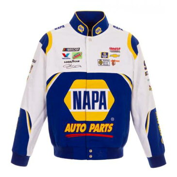 JH DESIGN チェイス 【 CHASE ELLIOTT NAPA 2019 FULLSNAP TWILL UNIFORM JACKET ROYAL WHITE 】 メンズファッション コート ジャケット 送料無料