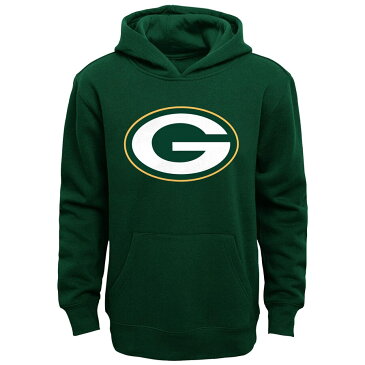 OUTERSTUFF 緑 グリーン パッカーズ 子供用 ロゴ フリース キッズ ベビー マタニティ トップス ジュニア 【 Green Bay Packers Youth Primary Logo Fleece Hoodie Sweatshirt - Green 】 Green