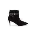 スエード スウェード 黒色 ブラック レディース 【 SAKS FIFTH AVENUE LUELLA SUEDE BOOTIES BLACK 】