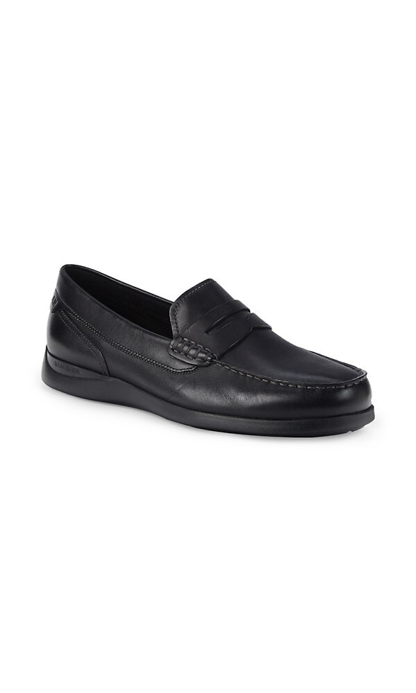 コールハーン グランド レザー ペニー ローファー 黒色 ブラック メンズ 【 COLE HAAN GRAND ATLANTIC LEATHER PENNY LOAFERS BLACK 】