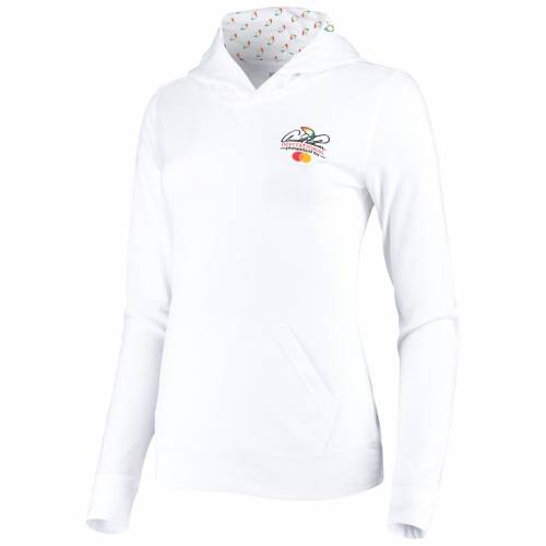 LEVELWEAR レディース 白 ホワイト WOMEN'S 【 WHITE LEVELWEAR ARNOLD PALMER INVITATIONAL RECOVERY PRINT HOODIE 】 レディースファッション トップス パーカー