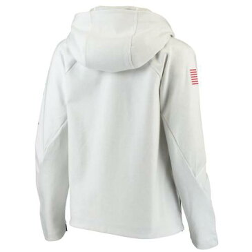 ナイキ NIKE チーム レディース テック フリース パフォーマンス 白 ホワイト WOMEN'S 【 TEAM WHITE NIKE USA TECH FLEECE PERFORMANCE QUARTERZIP PULLOVER HOODIE 】 レディースファッション トップス パーカー