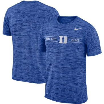 ナイキ NIKE デューク 青 ブルー サイドライン レジェンド パフォーマンス Tシャツ 【 BLUE LEGEND NIKE DUKE DEVILS GFX VELOCITY SIDELINE PERFORMANCE TSHIRT ROYAL 】 メンズファッション トップス Tシャツ カ