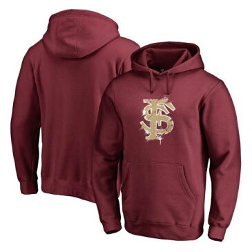 FANATICS BRANDED フロリダ スケートボード ロゴ メンズファッション トップス パーカー メンズ 【 Florida State Seminoles Splatter Logo Pullover Hoodie - Garnet 】 Garnet