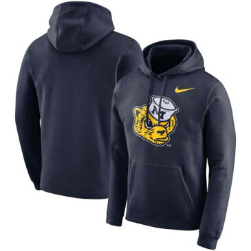 ナイキ NIKE ミシガン クラブ フリース 紺 ネイビー 【 NAVY NIKE MICHIGAN WOLVERINES VAULT CLUB FLEECE PULLOVER HOODIE 】 メンズファッション トップス パーカー