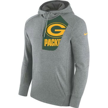 ナイキ NIKE 緑 グリーン パッカーズ フリース 灰色 グレー グレイ 【 GREEN GRAY NIKE BAY PACKERS FLY FLEECE PULLOVER HOODIE HEATHERED 】 メンズファッション トップス パーカー