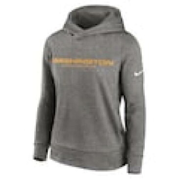 ナイキ NIKE ワシントン チーム レディース パフォーマンス フーディー パーカー ヘザー チャコール WOMEN'S 【 TEAM HEATHER NIKE WASHINGTON FOOTBALL PERFORMANCE CHARCOAL 】 レディースファッション トッ