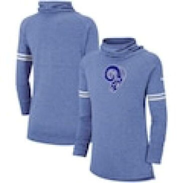 ナイキ NIKE ラムズ レディース スリーブ スウェットシャツ トレーナー ロサンゼルス WOMEN'S 長袖 【 SLEEVE NIKE HISTORIC MARKS TRIBLEND FUNNEL SWEATSHIRT ROYAL 】 レディースファッション トップス ス