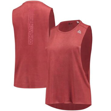 リーボック REEBOK リーボック レディース コンバット タンクトップ 赤 レッド WOMEN'S 【 RED REEBOK COMBAT SPRAYDYE 】 レディースファッション トップス Tシャツ カットソー