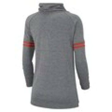 ナイキ NIKE クレムソン タイガース レディース ボルト スリーブ スウェットシャツ トレーナー 灰色 グレー グレイ WOMEN'S 【 SLEEVE GRAY NIKE VAULT STRIPED FUNNEL NECK SWEATSHIRT HEATHERED 】