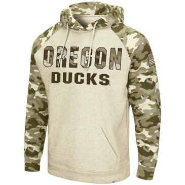 COLOSSEUM オレゴン ラグラン 【 RAGLAN COLOSSEUM OREGON DUCKS OHT MILITARY APPRECIATION DESERT CAMO PULLOVER HOODIE OATMEAL 】 メンズファッション トップス パーカー