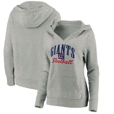 ファナティクス FANATICS BRANDED ジャイアンツ レディース ロゴ ヘザー 灰色 グレー グレイ ニューヨーク WOMEN'S 【 HEATHER GRAY FANATICS BRANDED SPLATTER LOGO V 】 レディースファッション トップス ス