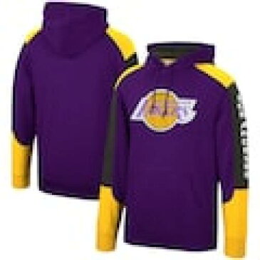 ミッチェルアンドネス MITCHELL & NESS レイカーズ フュージョン フーディー パーカー 紫 パープル & ロサンゼルス – 【 LAKERS FUSION PURPLE MITCHELL NESS HARDWOOD CLASSICS COLOR 】 メンズファッシ