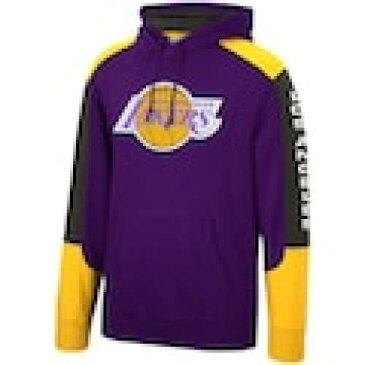 ミッチェルアンドネス MITCHELL & NESS レイカーズ フュージョン フーディー パーカー 紫 パープル & ロサンゼルス – 【 LAKERS FUSION PURPLE MITCHELL NESS HARDWOOD CLASSICS COLOR 】 メンズファッシ