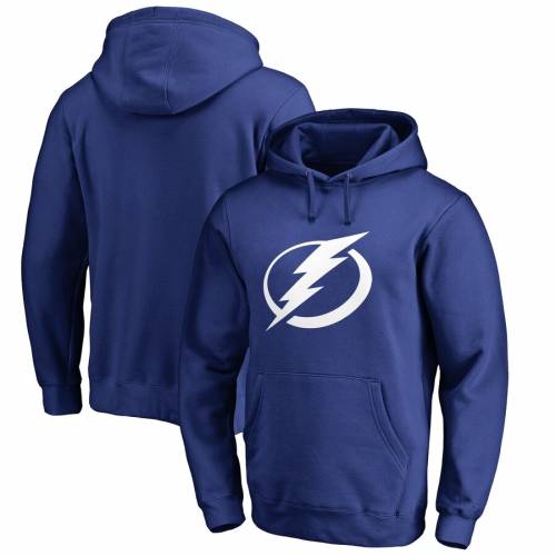 FANATICS BRANDED ロゴ 青 ブルー メンズファッション トップス パーカー メンズ 【 Tampa Bay Lightning Primary Logo Big And Tall Pullover Hoodie - Blue 】 Blue