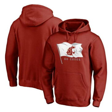 FANATICS BRANDED ワシントン スケートボード ロゴ コレクション メンズファッション トップス パーカー メンズ 【 Washington State Cougars Logo Hometown Collection Pullover Hoodie - Crimson 】 Crimson