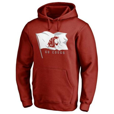 FANATICS BRANDED ワシントン スケートボード ロゴ コレクション メンズファッション トップス パーカー メンズ 【 Washington State Cougars Logo Hometown Collection Pullover Hoodie - Crimson 】 Crimson