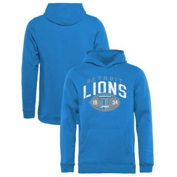 NFL PRO LINE BY FANATICS BRANDED デトロイト ライオンズ 子供用 コレクション コイン 青 ブルー キッズ ベビー マタニティ トップス ジュニア 【 Detroit Lions Youth Throwback Collection Coin Toss Pullover Hood