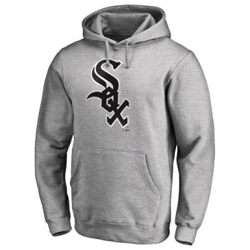 FANATICS BRANDED シカゴ 白 ホワイト チーム 【 WHITE TEAM CHICAGO SOX WORDMARK PULLOVER HOODIE BLACK HEATHER GRAY 】 メンズファッション トップス パーカー 送料無料