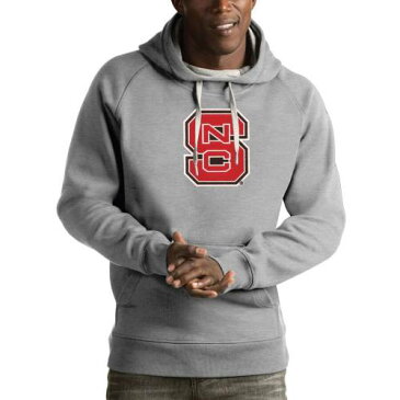 ANTIGUA スケートボード ビクトリー 灰色 グレー グレイ メンズファッション トップス パーカー メンズ 【 Nc State Wolfpack Victory Pullover Hoodie - Gray 】 Gray