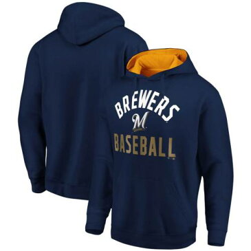 FANATICS BRANDED ミルウォーキー ブルワーズ チーム 紺 ネイビー メンズファッション トップス パーカー メンズ 【 Milwaukee Brewers Big And Tall Team Pride Pullover Hoodie - Navy 】 Navy