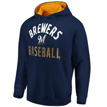 FANATICS BRANDED ミルウォーキー ブルワーズ チーム 紺 ネイビー メンズファッション トップス パーカー メンズ 【 Milwaukee Brewers Big And Tall Team Pride Pullover Hoodie - Navy 】 Navy