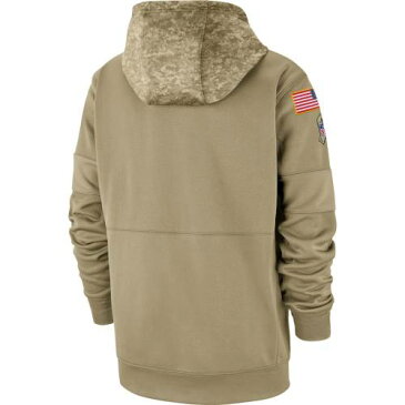 ナイキ NIKE デトロイト ライオンズ サイドライン サーマ フーディー パーカー 【 NIKE 2019 SALUTE TO SERVICE SIDELINE THERMA TAN 】 メンズファッション トップス パーカー