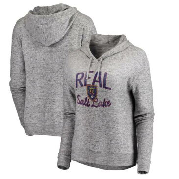 ファナティクス FANATICS BRANDED レアル レディース コレクション フリース フーディー パーカー 灰色 グレー グレイ ソルトレイク WOMEN'S 【 GRAY FANATICS BRANDED COZY COLLECTION STEADFAST FLEECE TRIBLEND H