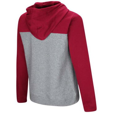 COLOSSEUM レディース ゲーム WOMEN'S 【 GAME ARKANSAS RAZORBACKS PLAY THE QUARTERZIP PULLOVER HOODIE CARDINAL GRAY 】 レディースファッション トップス パーカー 送料無料