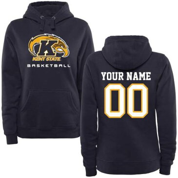 FANATICS BRANDED スケートボード レディース バスケットボール 紺 ネイビー レディースファッション トップス パーカー 【 [customized Item] Kent State Golden Flashes Womens Personalized Basketball Pullover Hood