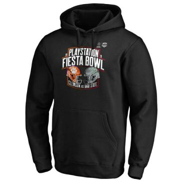 FANATICS BRANDED タイガース オハイオ スケートボード カレッジ 黒 ブラック Vs. メンズファッション トップス パーカー メンズ 【 Clemson Tigers Vs. Ohio State Buckeyes College Football Playoff 2019 Fiesta Bo