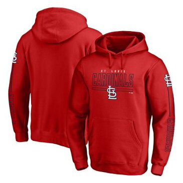 FANATICS BRANDED カーディナルス チーム ST. 【 TEAM LOUIS CARDINALS FRONT LINE PULLOVER HOODIE RED 】 メンズファッション トップス パーカー 送料無料