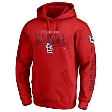 FANATICS BRANDED カーディナルス チーム ST. 【 TEAM LOUIS CARDINALS FRONT LINE PULLOVER HOODIE RED 】 メンズファッション トップス パーカー 送料無料