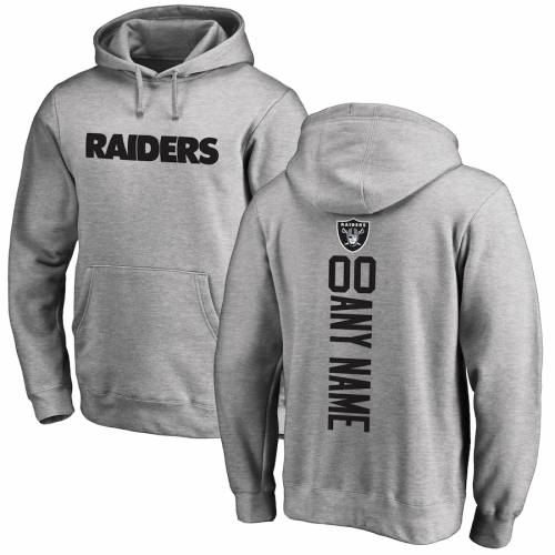 NFL PRO LINE BY FANATICS BRANDED レイダース プロ ヘザー [CUSTOMIZED ITEM] 【 HEATHER LAS VEGAS RAIDERS PERSONALIZED PLAYMAKER PULLOVER HOODIE GRAY 】 メンズファッション トップス パーカー 送料無料